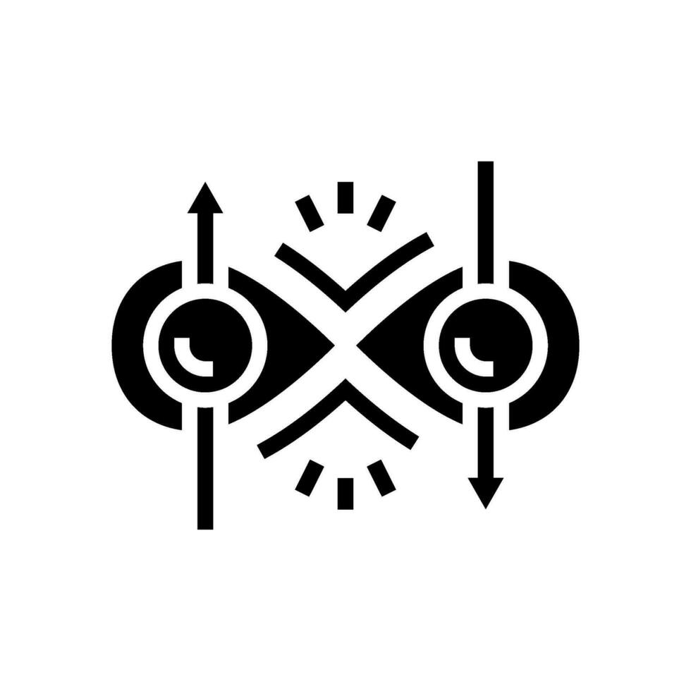 entanglement quantum technology glyph icon vector illustration