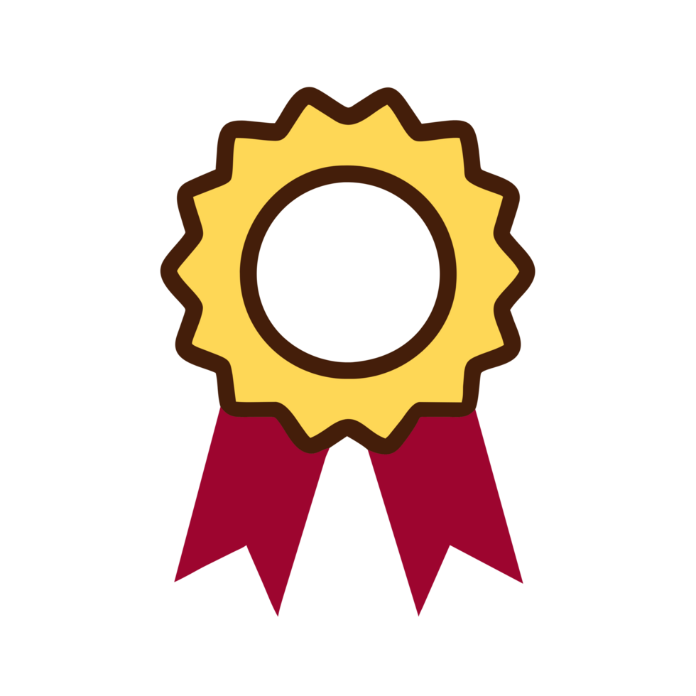 AI generated Ribbon cartoon icon png