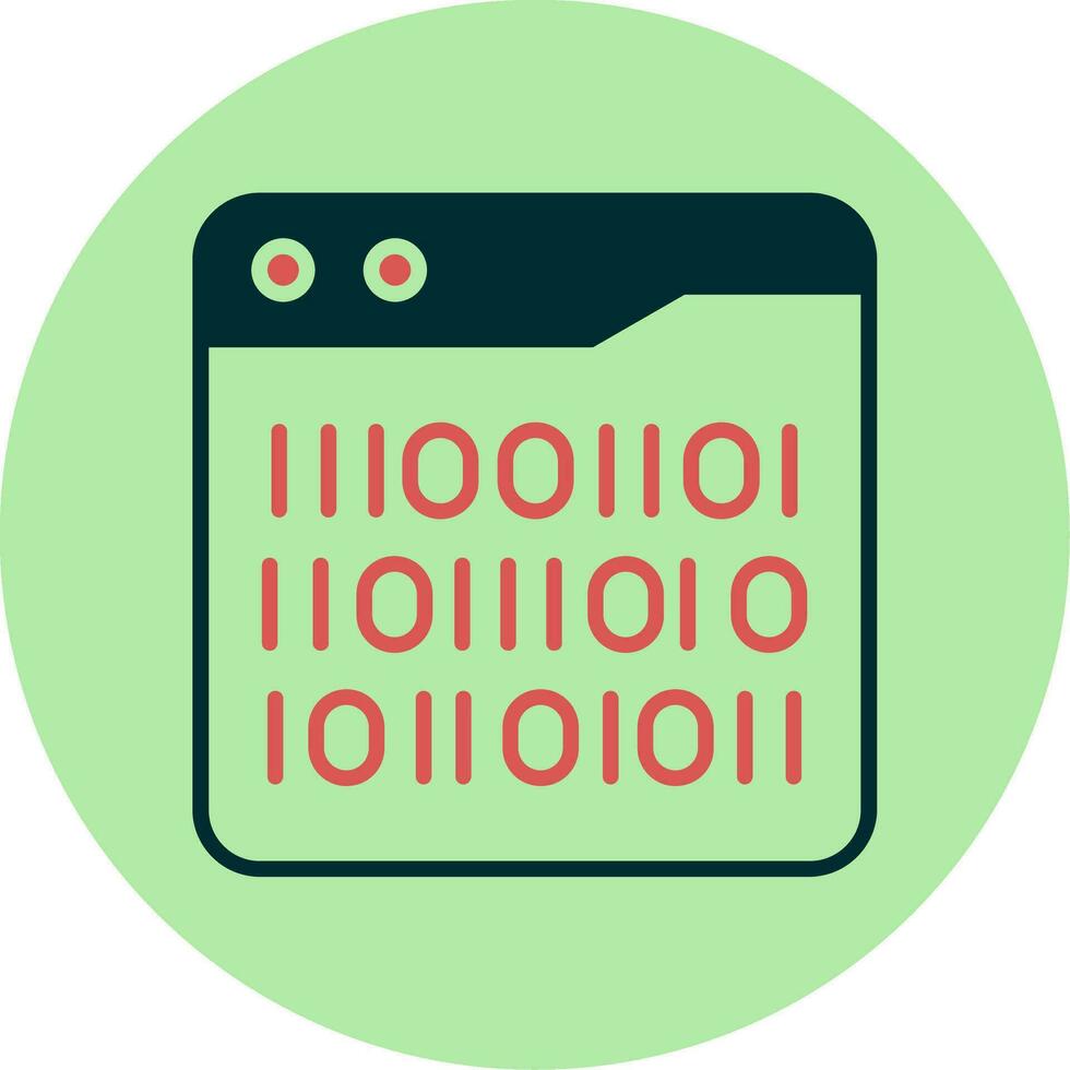 Binary Code Vector Icon