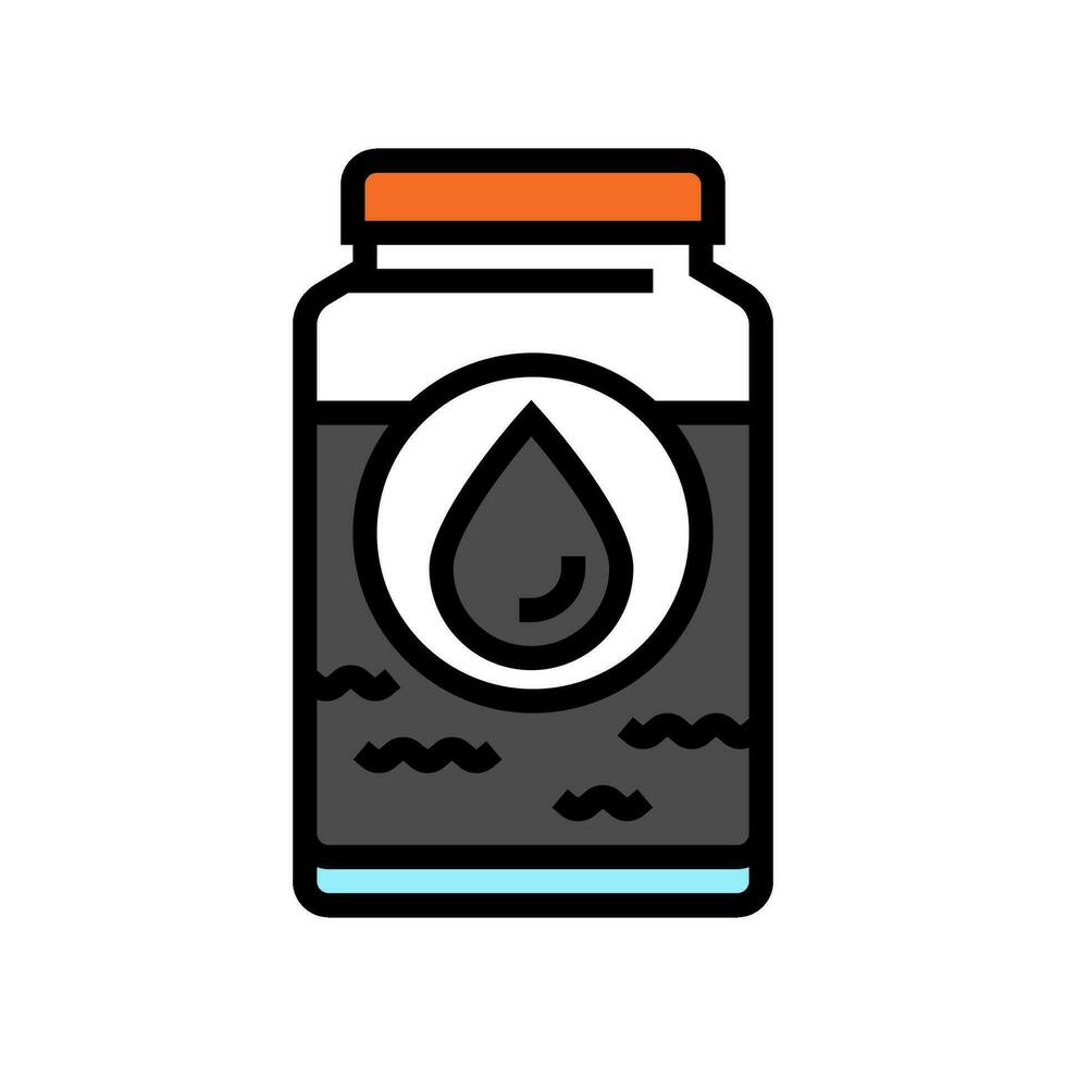 pesado crudo petróleo color icono vector ilustración