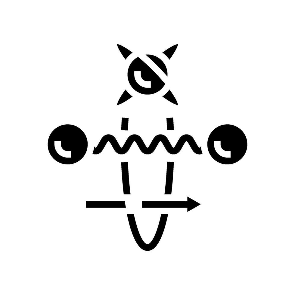 gate quantum technology glyph icon vector illustration