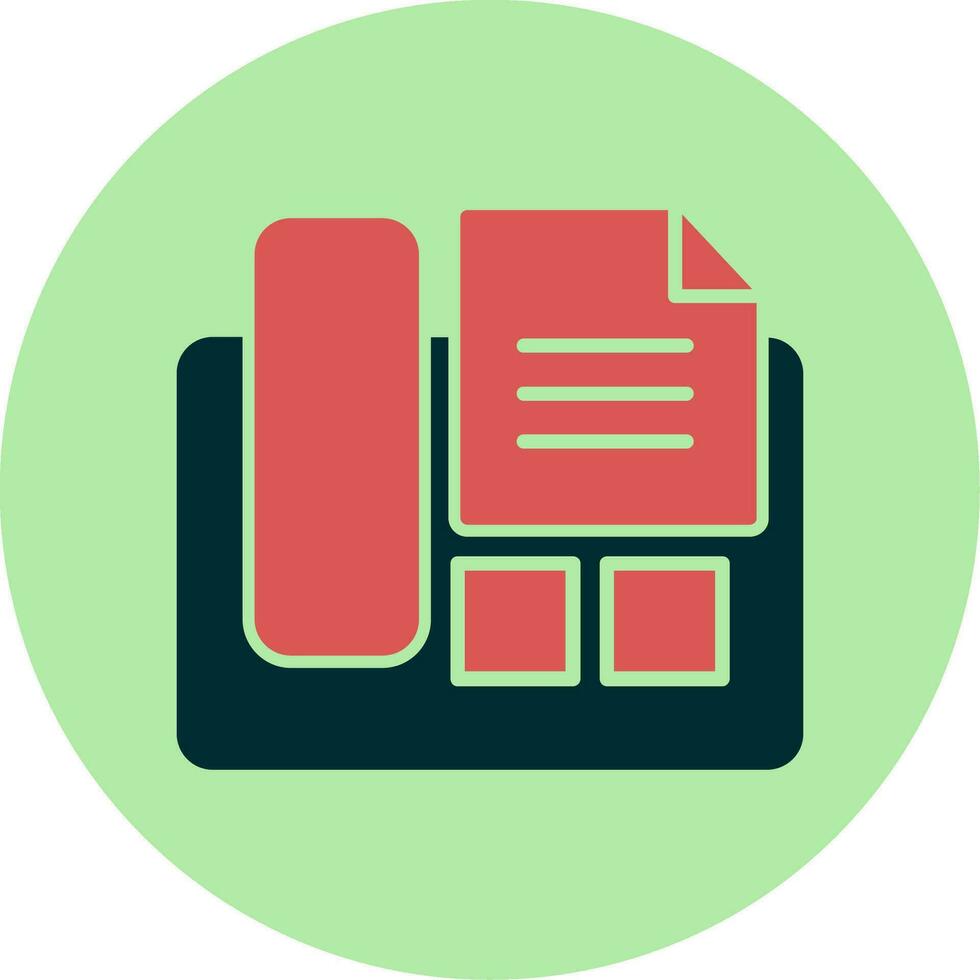 Fax Machine Vector Icon
