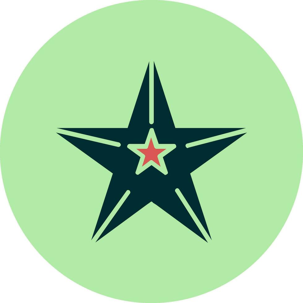 icono de vector de estrella de mar