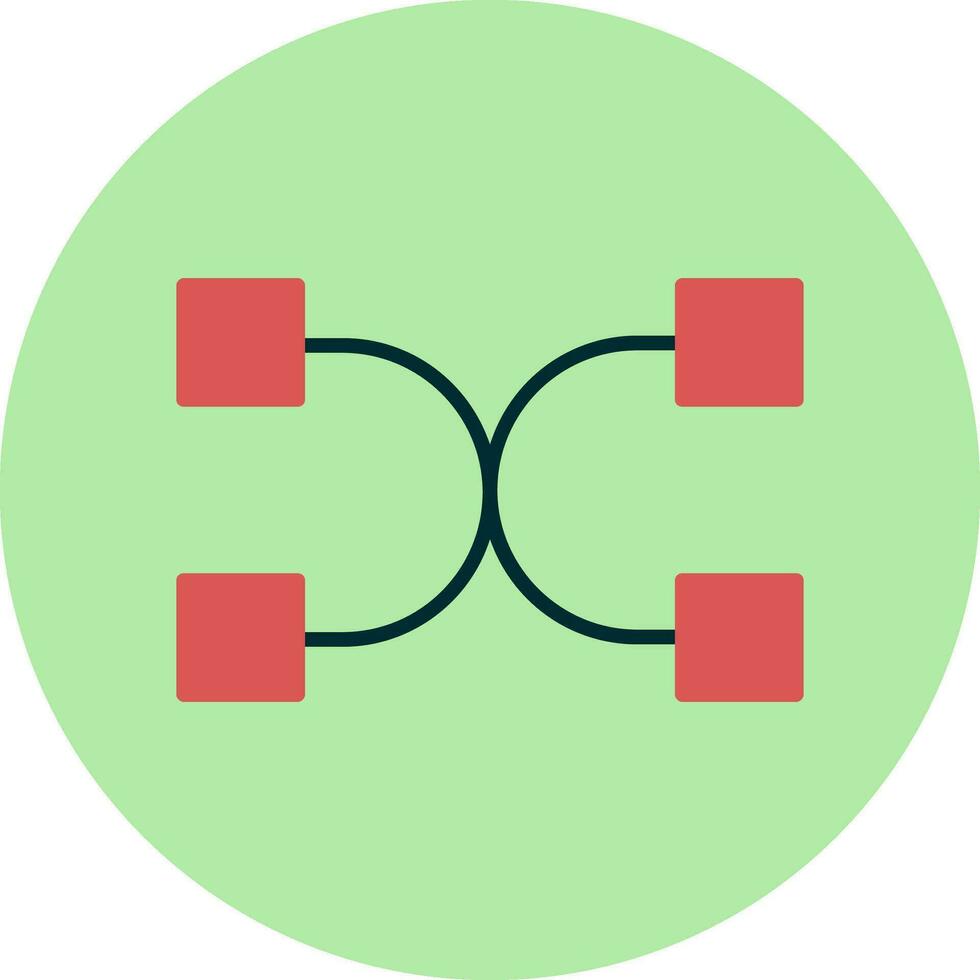 Many To Many Vector Icon
