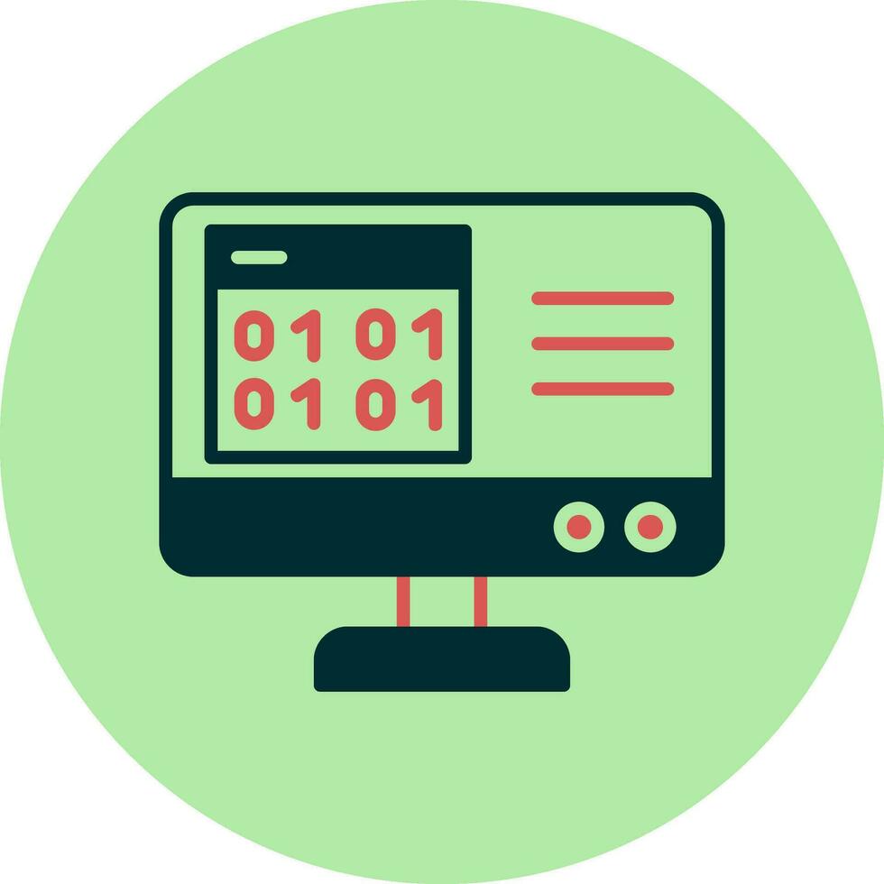 Binary Code Vector Icon