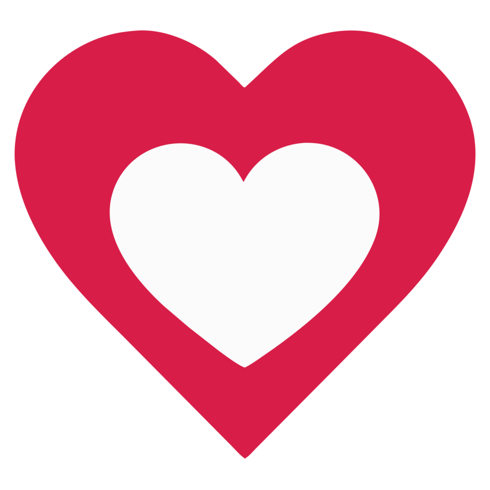 AI generated Valentine heart icon png