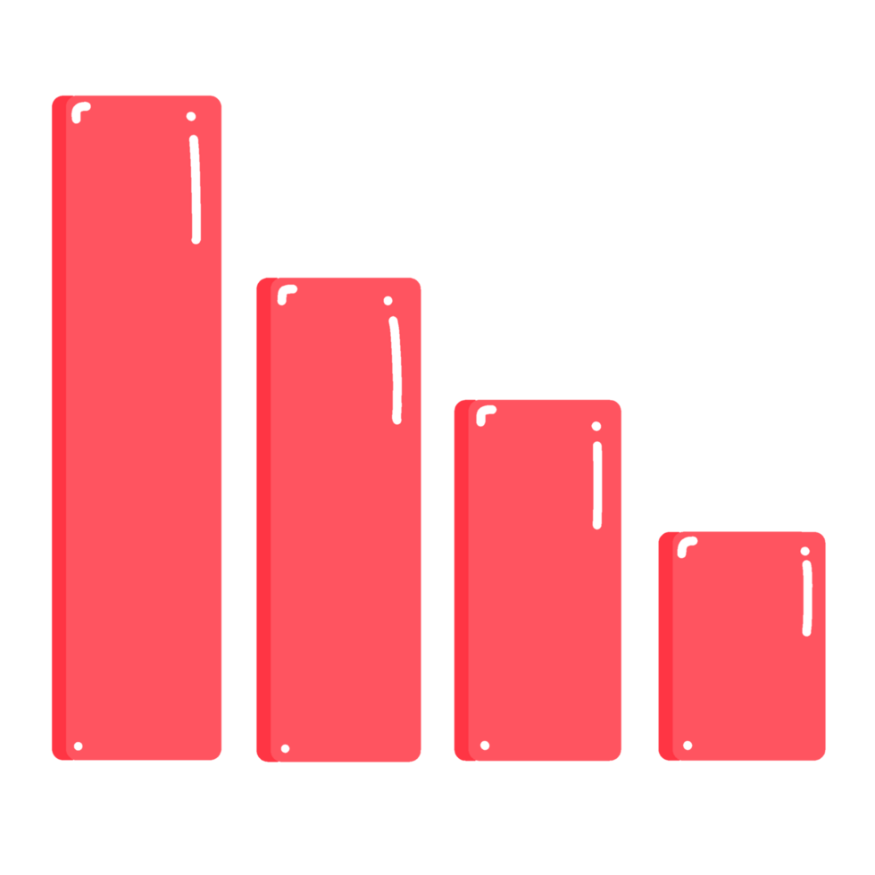 red financial graph png