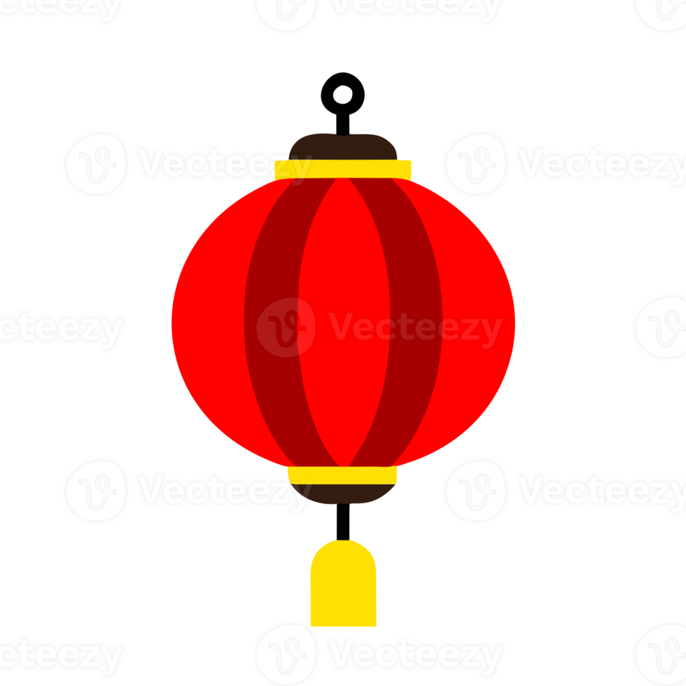 AI generated Chinese New Year Lantern png