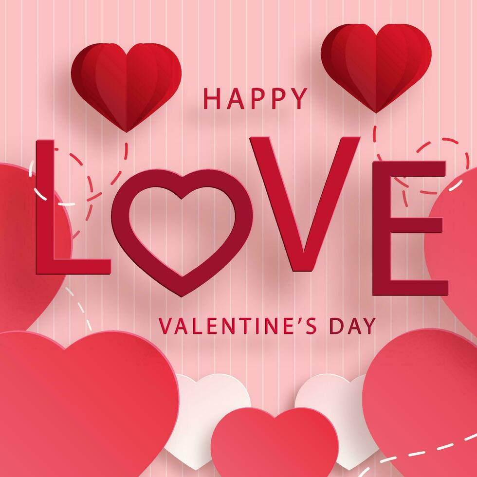 Happy valentine day vector