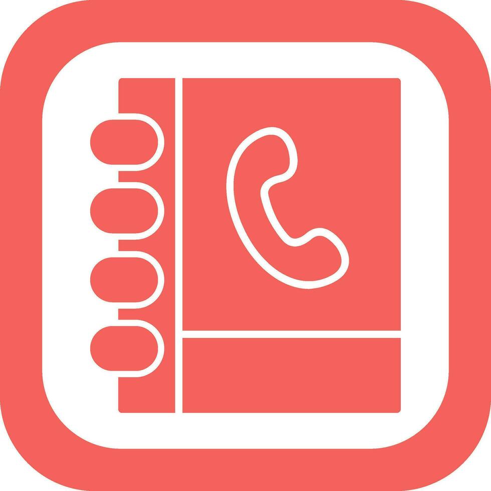 Phone Book Vector Icon