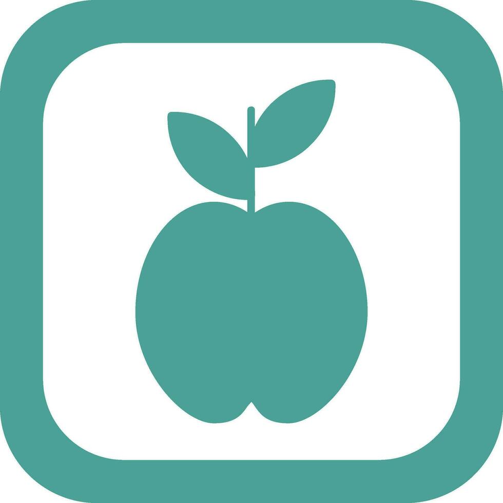 icono de vector de manzana