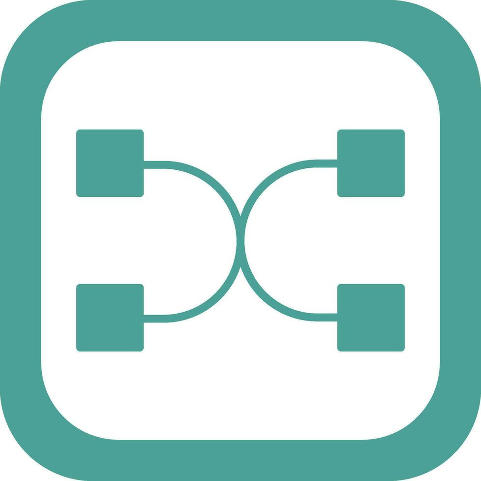 Many To Many Vector Icon