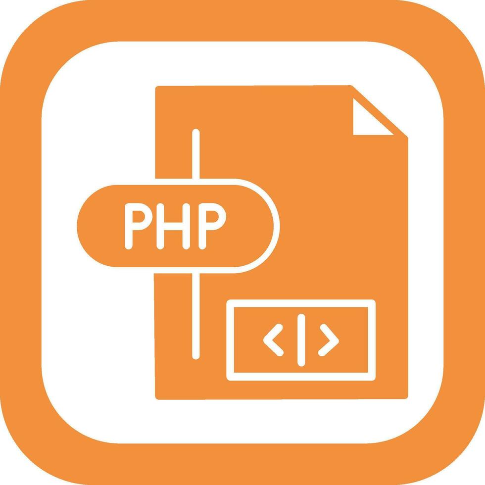 icono de vector de php