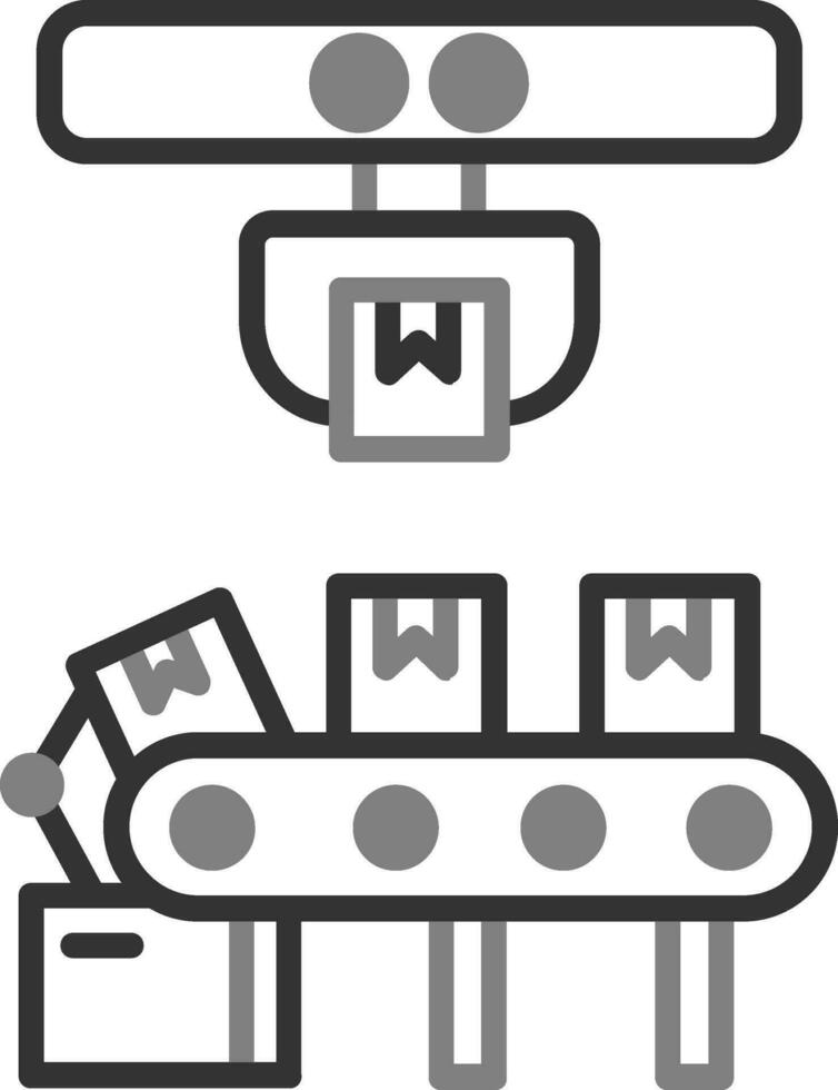 icono de vector de cinta transportadora