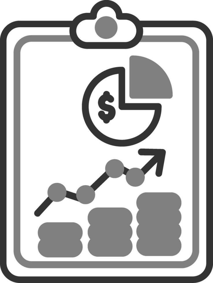 icono de vector de informe de negocios