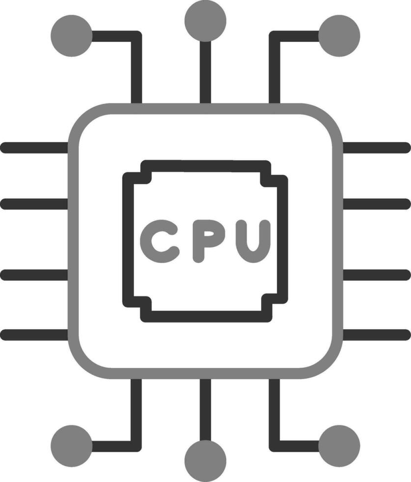 icono de vector de cpu