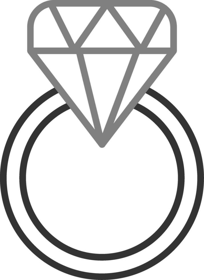 icono de vector de anillo