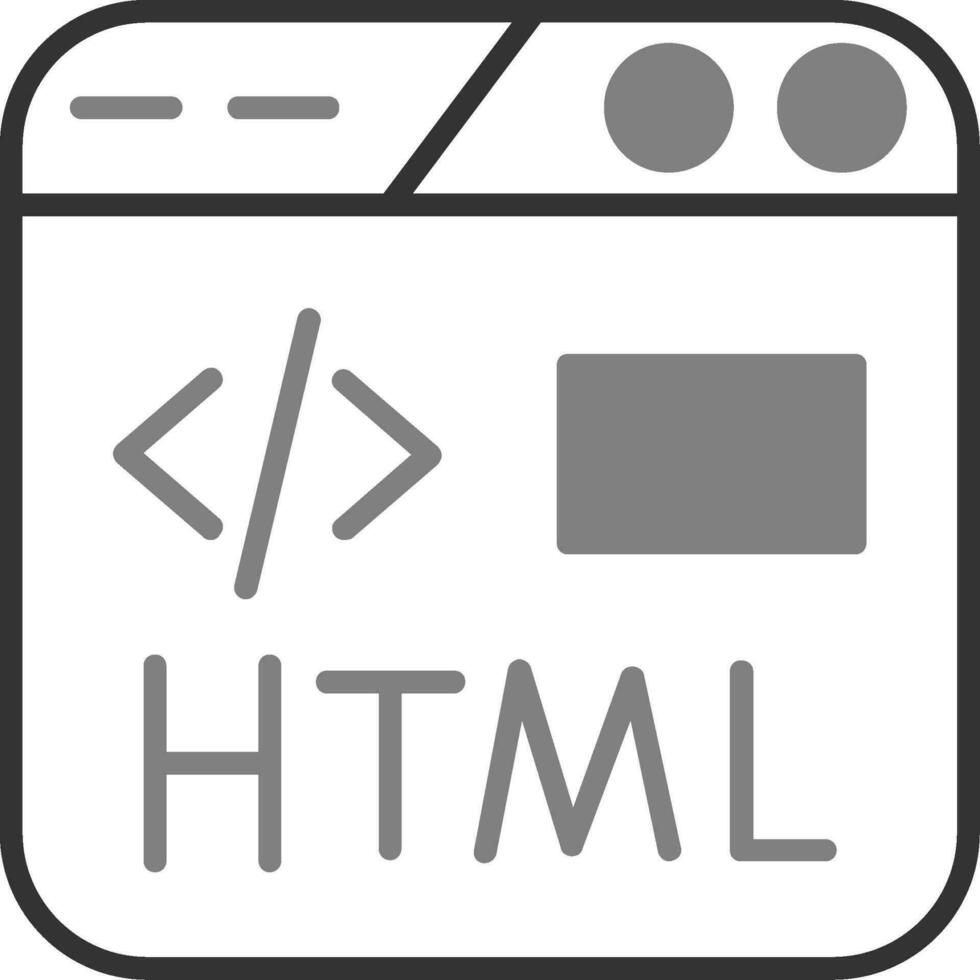 icono de vector html