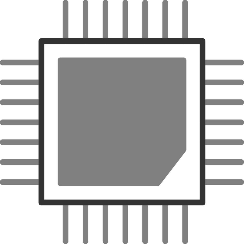 icono de vector de cpu