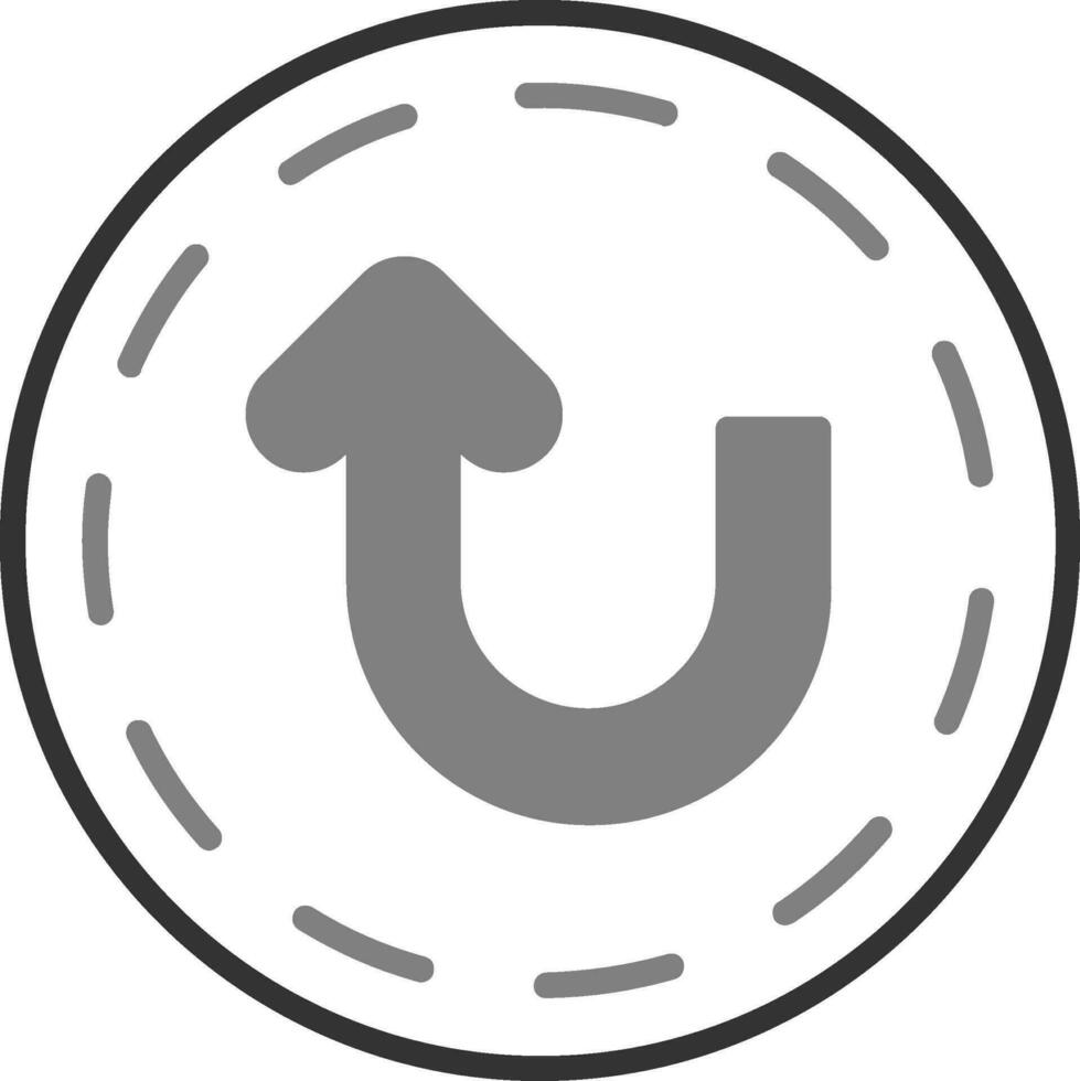 U Turn Vector Icon