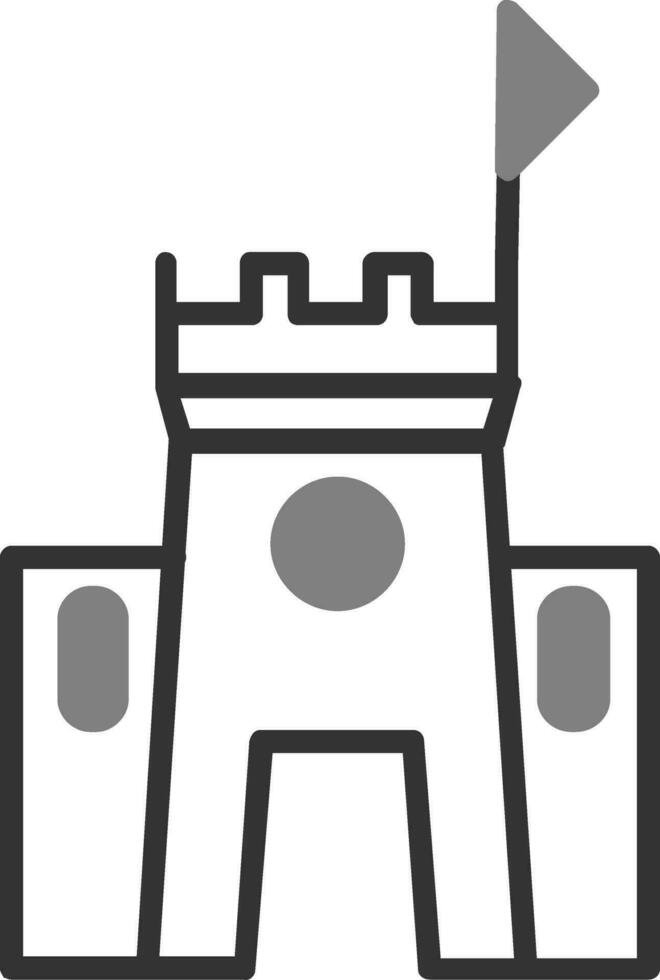 icono de vector de castillo de arena