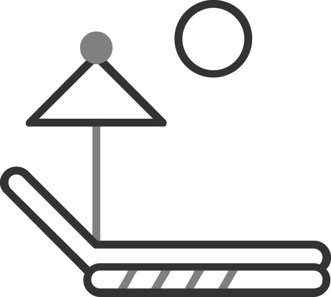 Sunbed Vector Icon