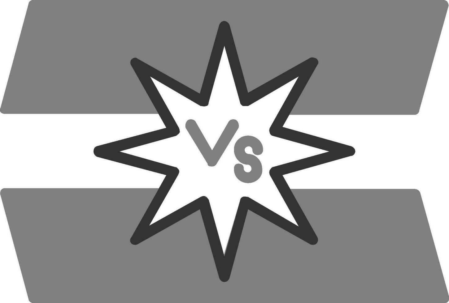 versus icono de vector