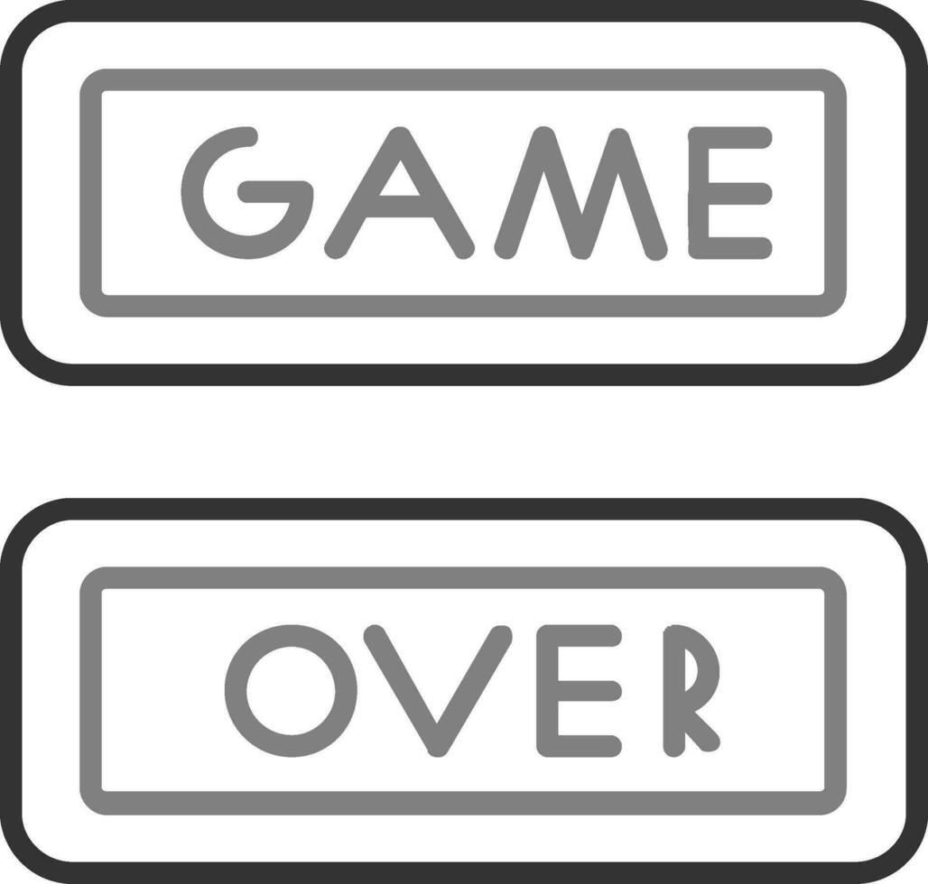 juego terminado vector icono