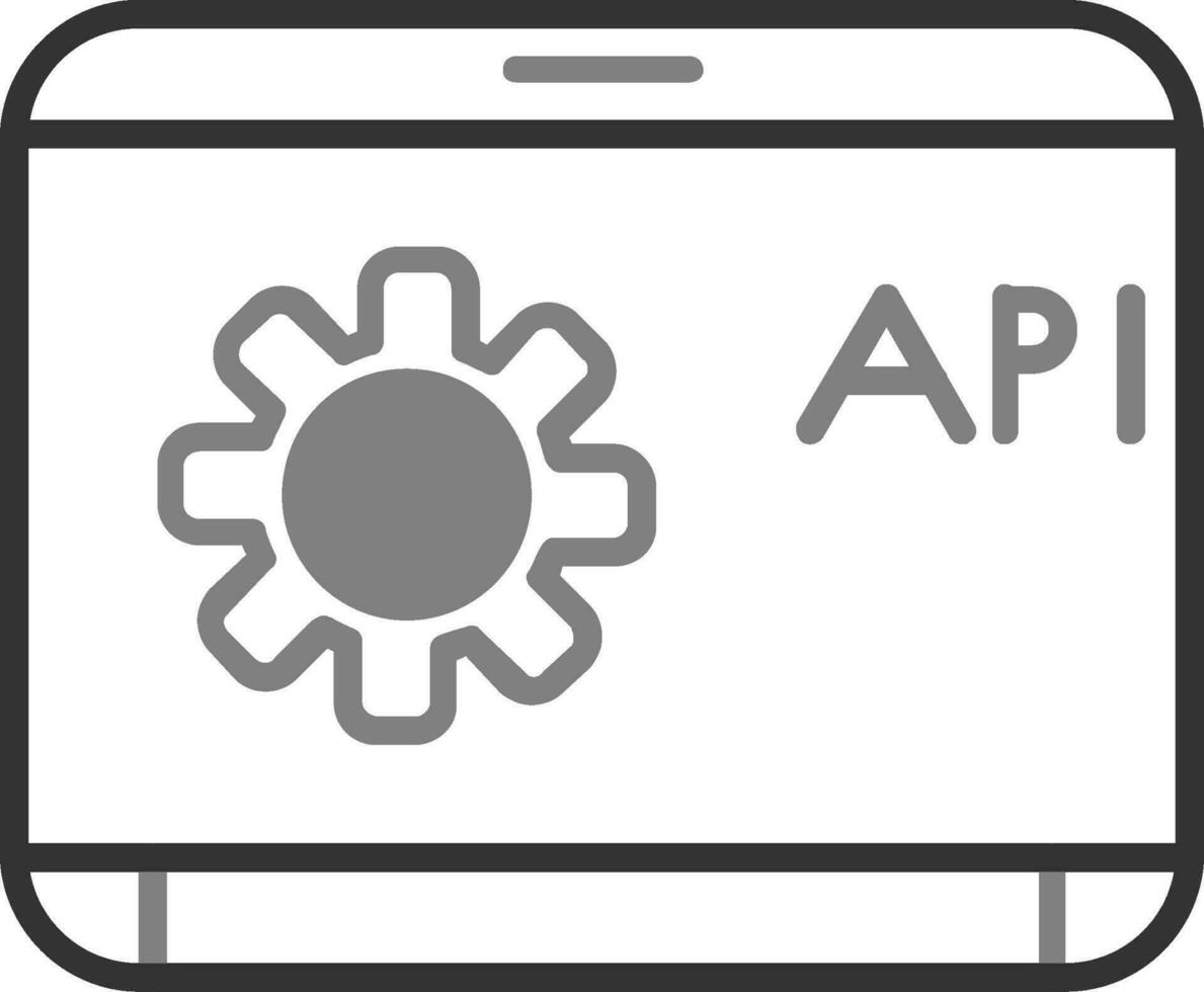 icono de vector de api