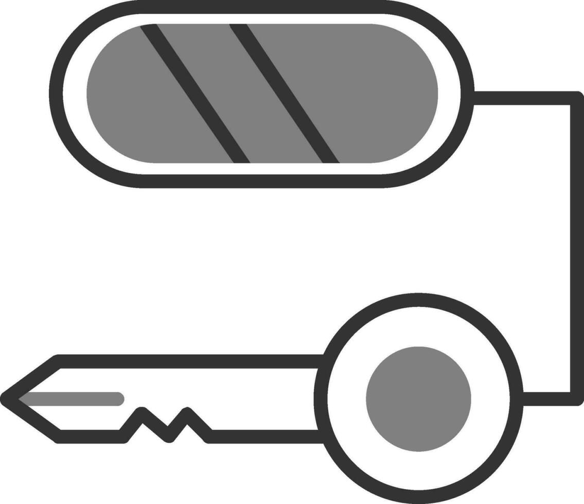 Composite Key Vector Icon