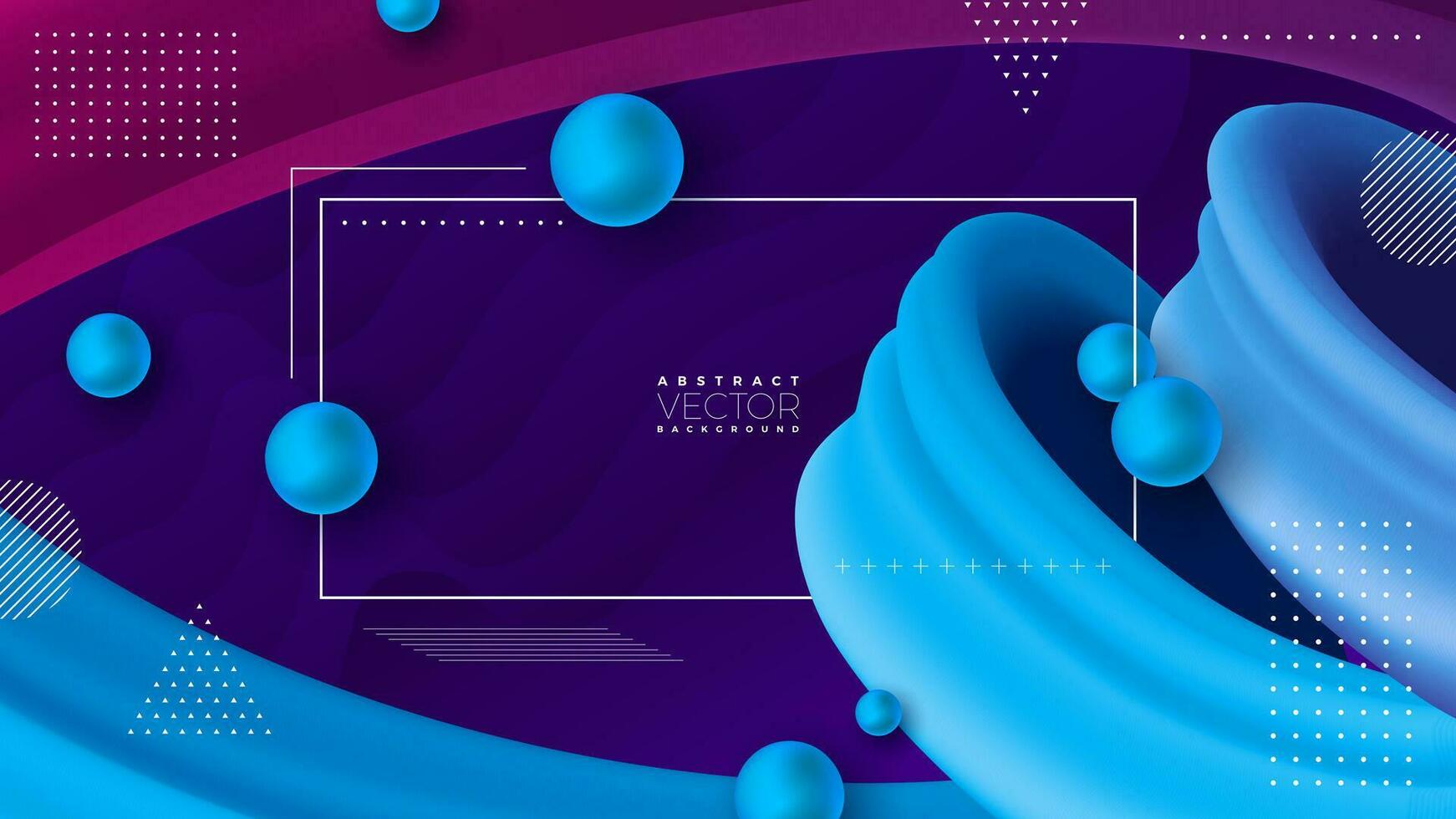 Modern Liquid Color Background Design. Vector Futuristic Fluid Artistic Illustration. Creative Concept for Banner, Wallpaper, Presentation or Communication Poster Design.