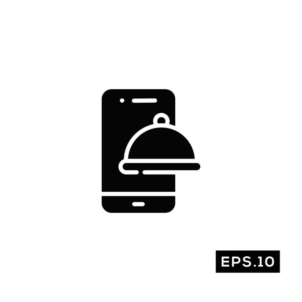 Food delivery Logo icon. Online food delivery icon Vector Illustration Template For Web and Mobile