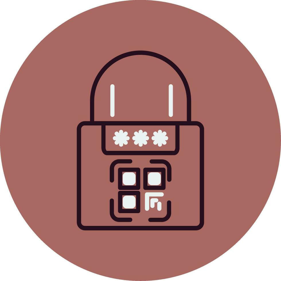 Smart Padlock Vector Icon