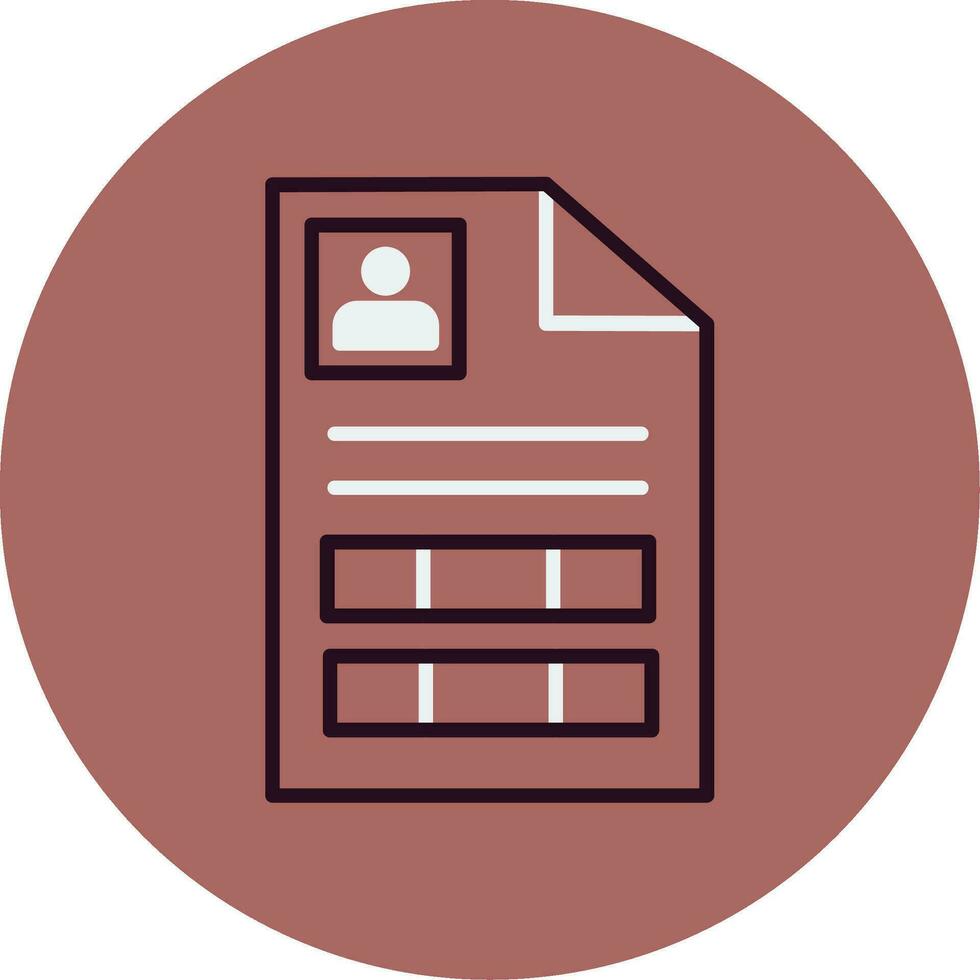 Curriculum Vitae Vector Icon