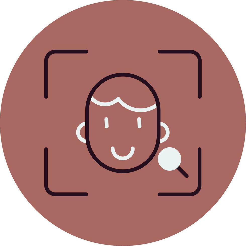 Face Scanner Vector Icon