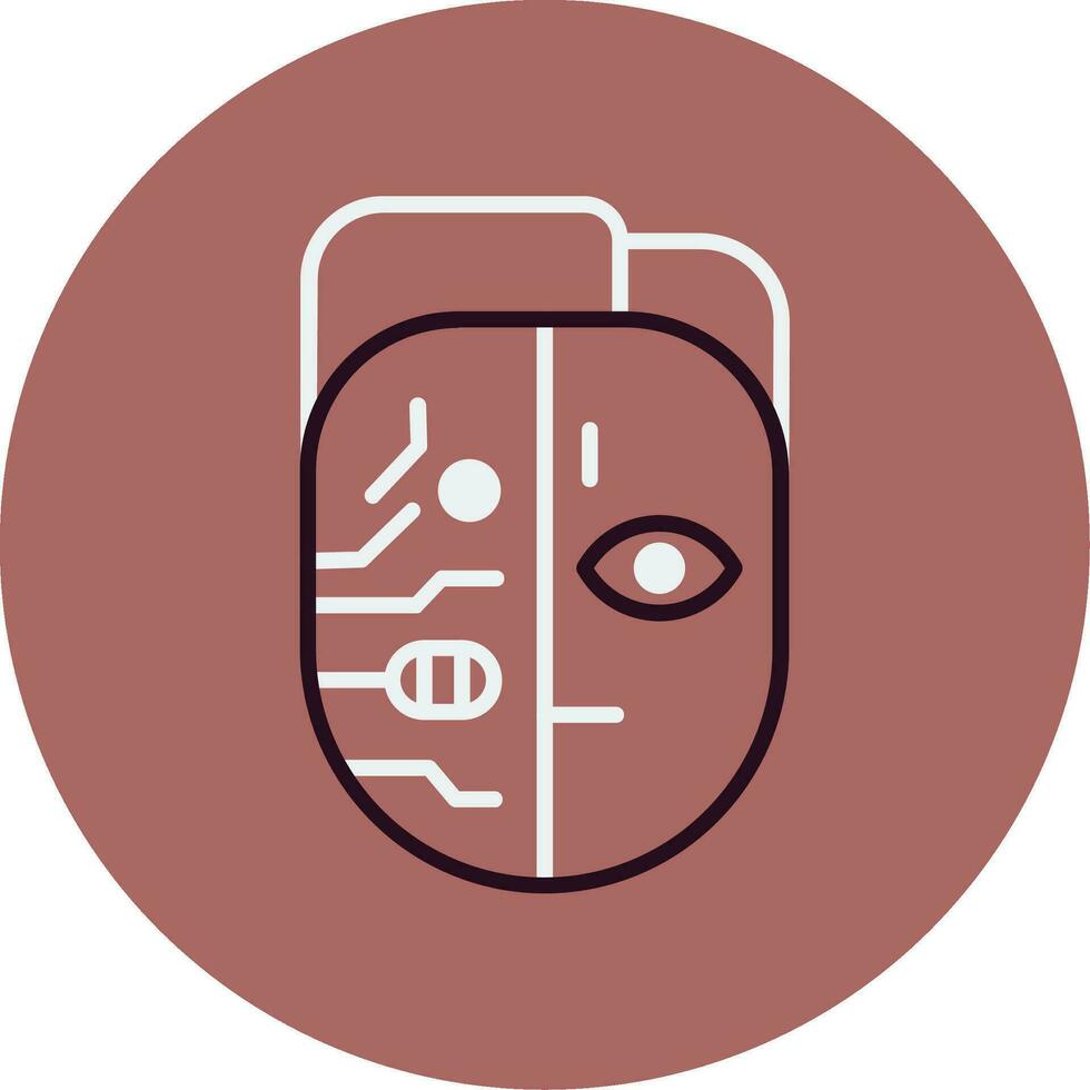 Cyborg Vector Icon