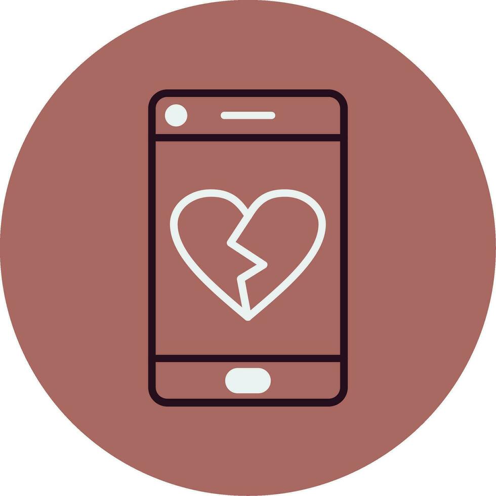 Heart Break Vector Icon