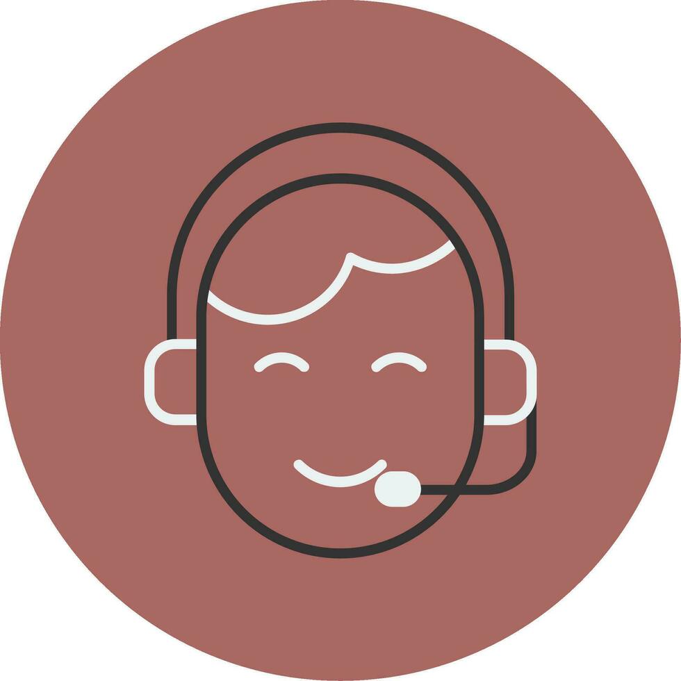 Customer Service Agent Vector Icon