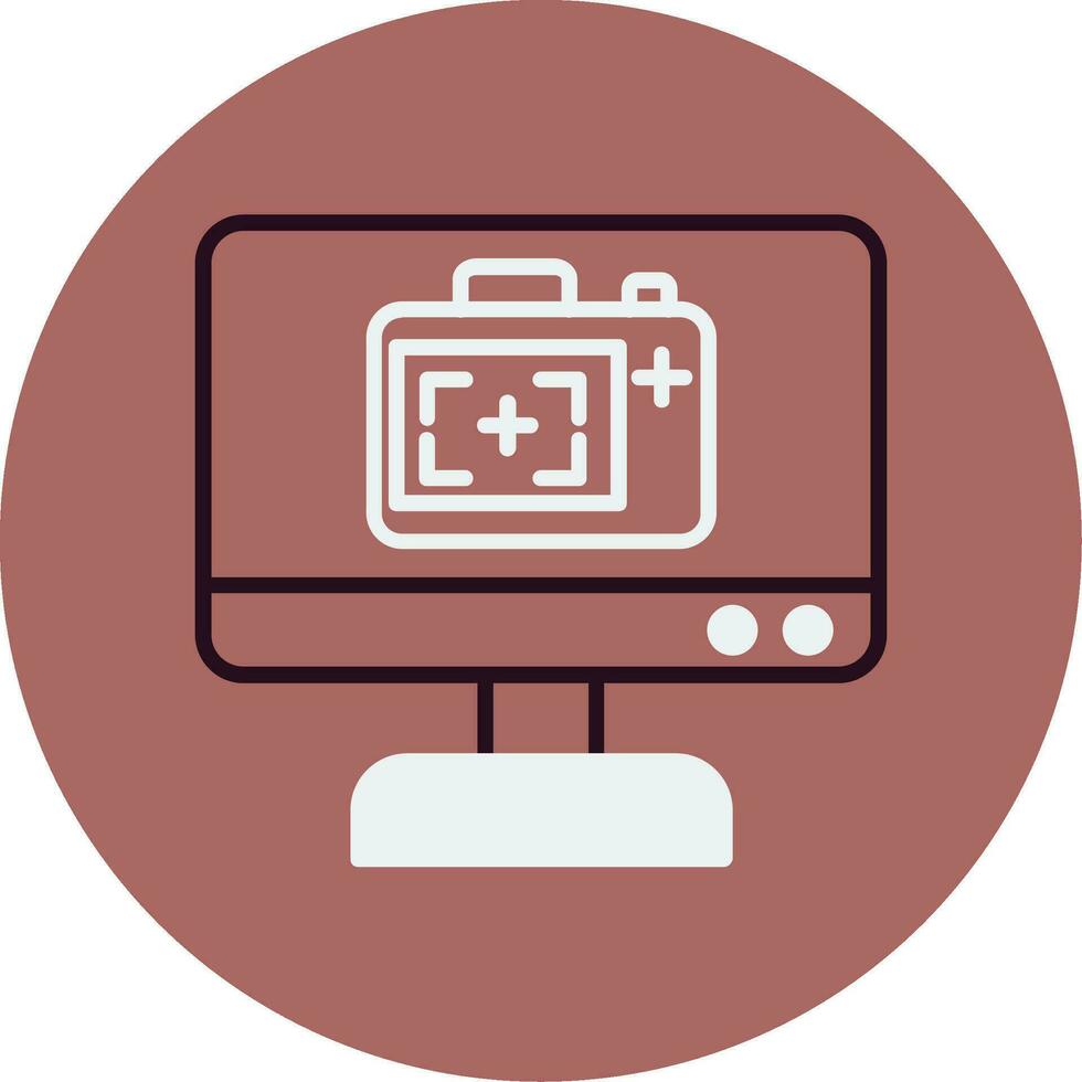 Monitor Screen Vector Icon