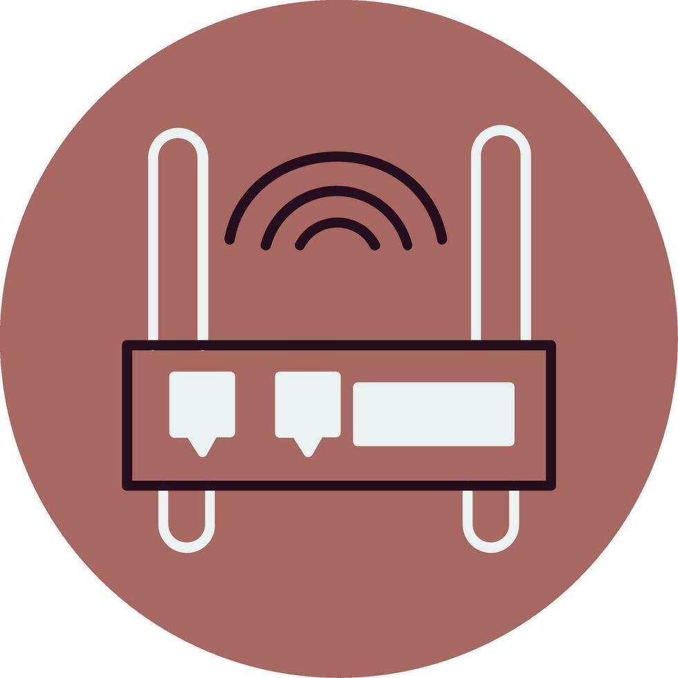 icono de vector de enrutador wifi