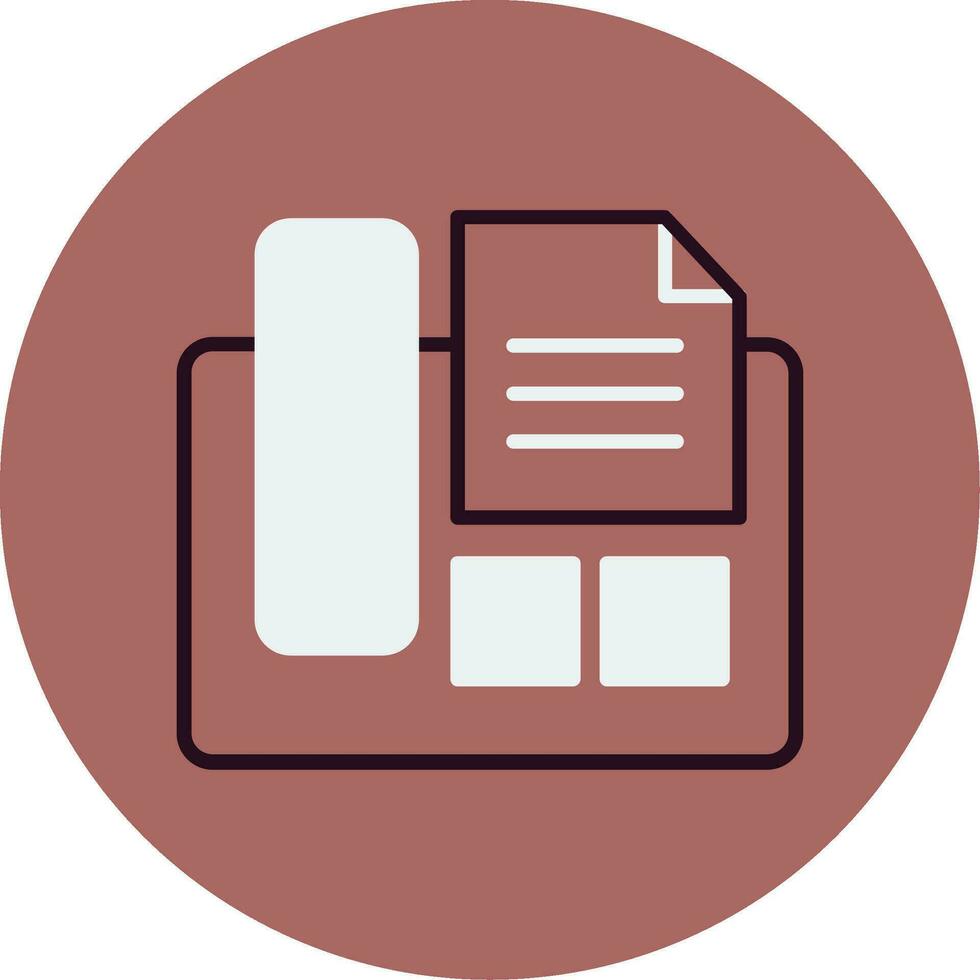 Fax Machine Vector Icon