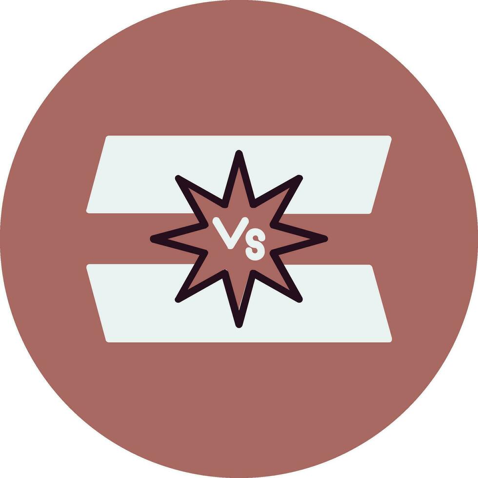 versus icono de vector