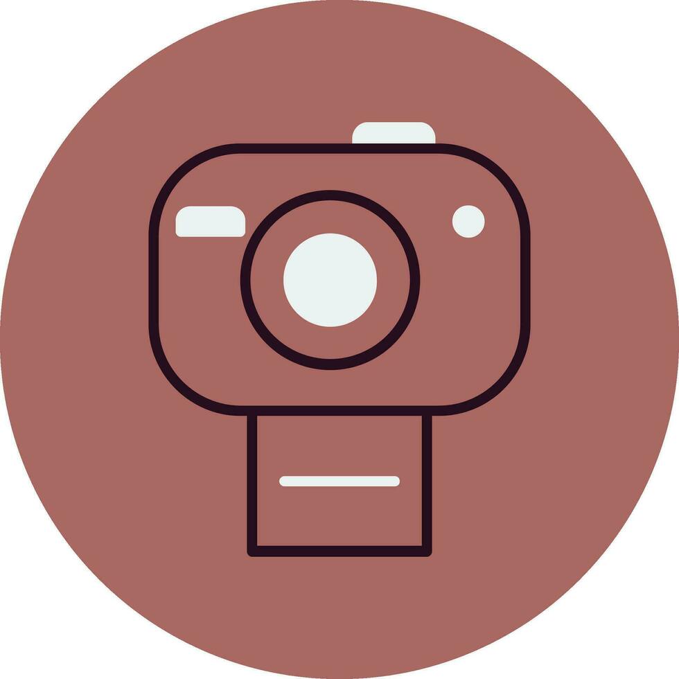 icono de vector de cámara de fotos