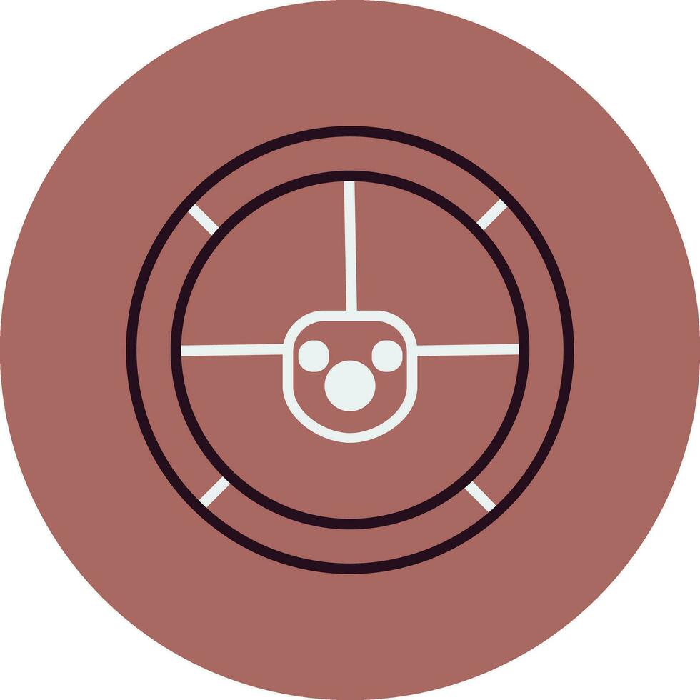 Steering Wheel Vector Icon