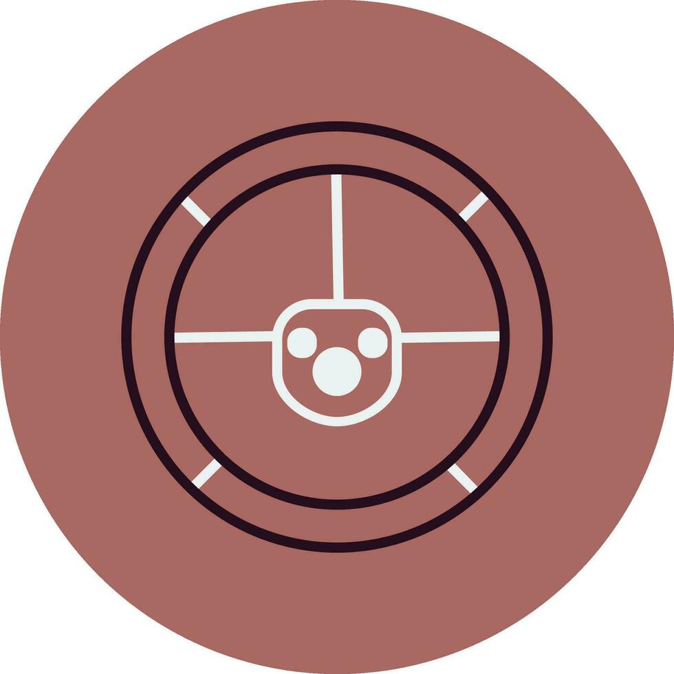 Steering Wheel Vector Icon