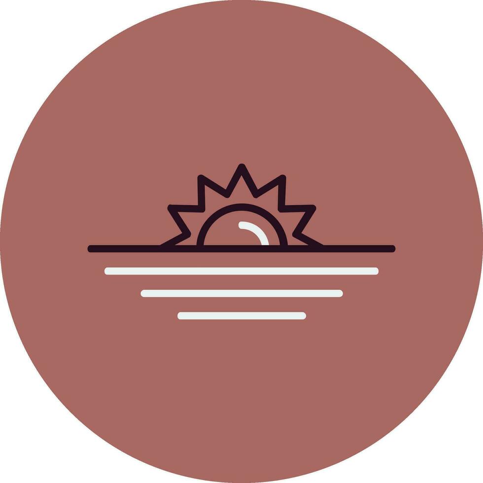 Sunset Vector Icon