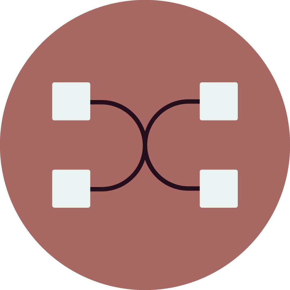 Many To Many Vector Icon