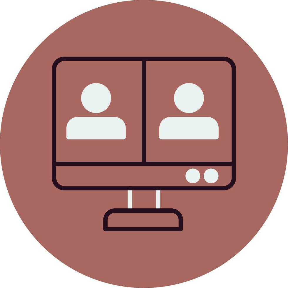 Online Meeting Vector Icon