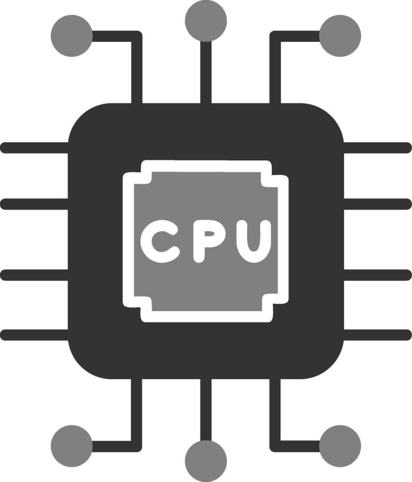 icono de vector de cpu