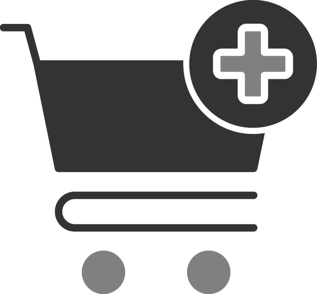 icono de vector de carrito de compras